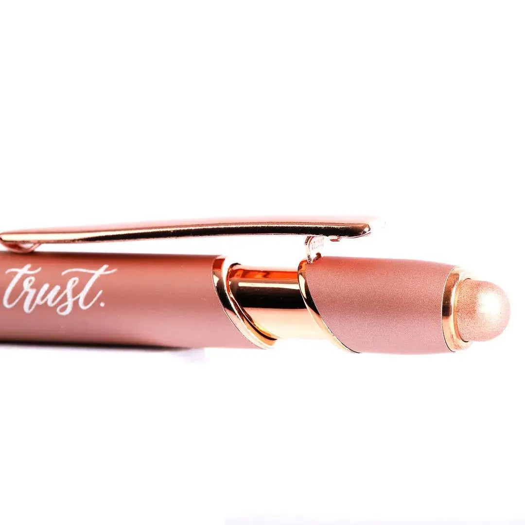 Gift Pen - Pray Wait Trust - Rose Gold