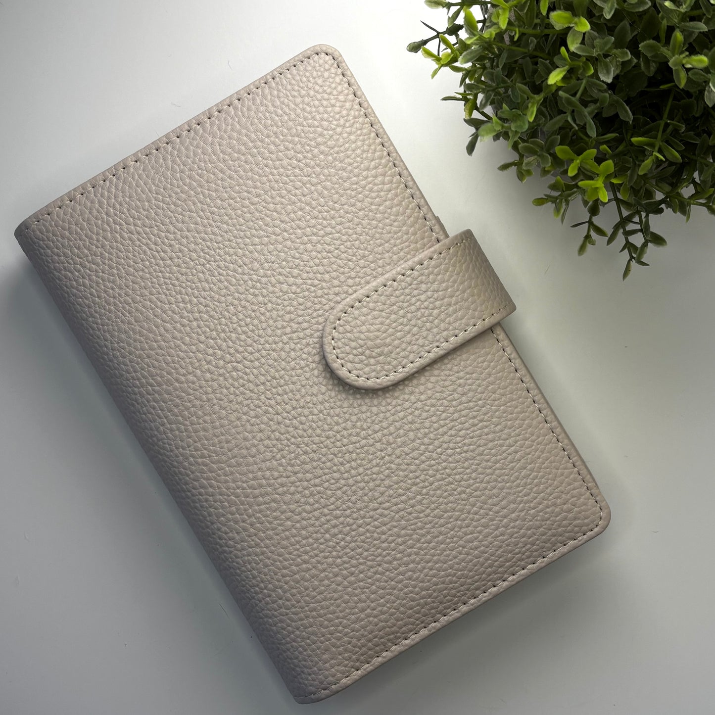 A6 Regular Budget Binder - Pebbled Leather (Sample Sale)