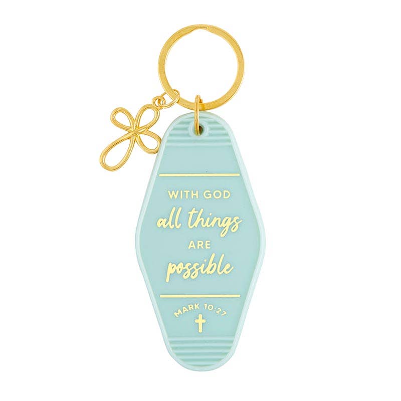Scripture Keychain - Mark 10:27