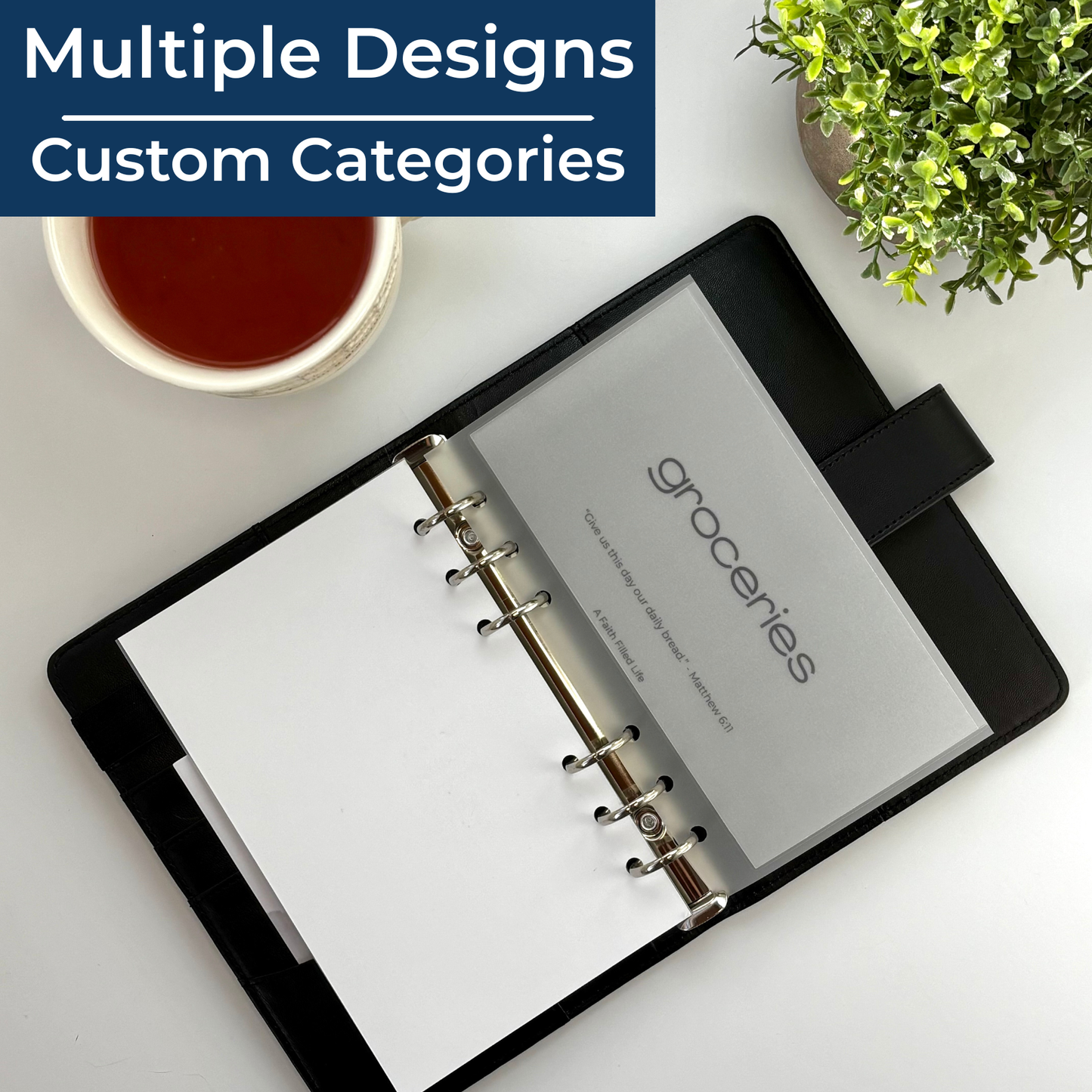 A6 Custom Cash Envelopes – Matte Vellum (Laminated, Handmade)