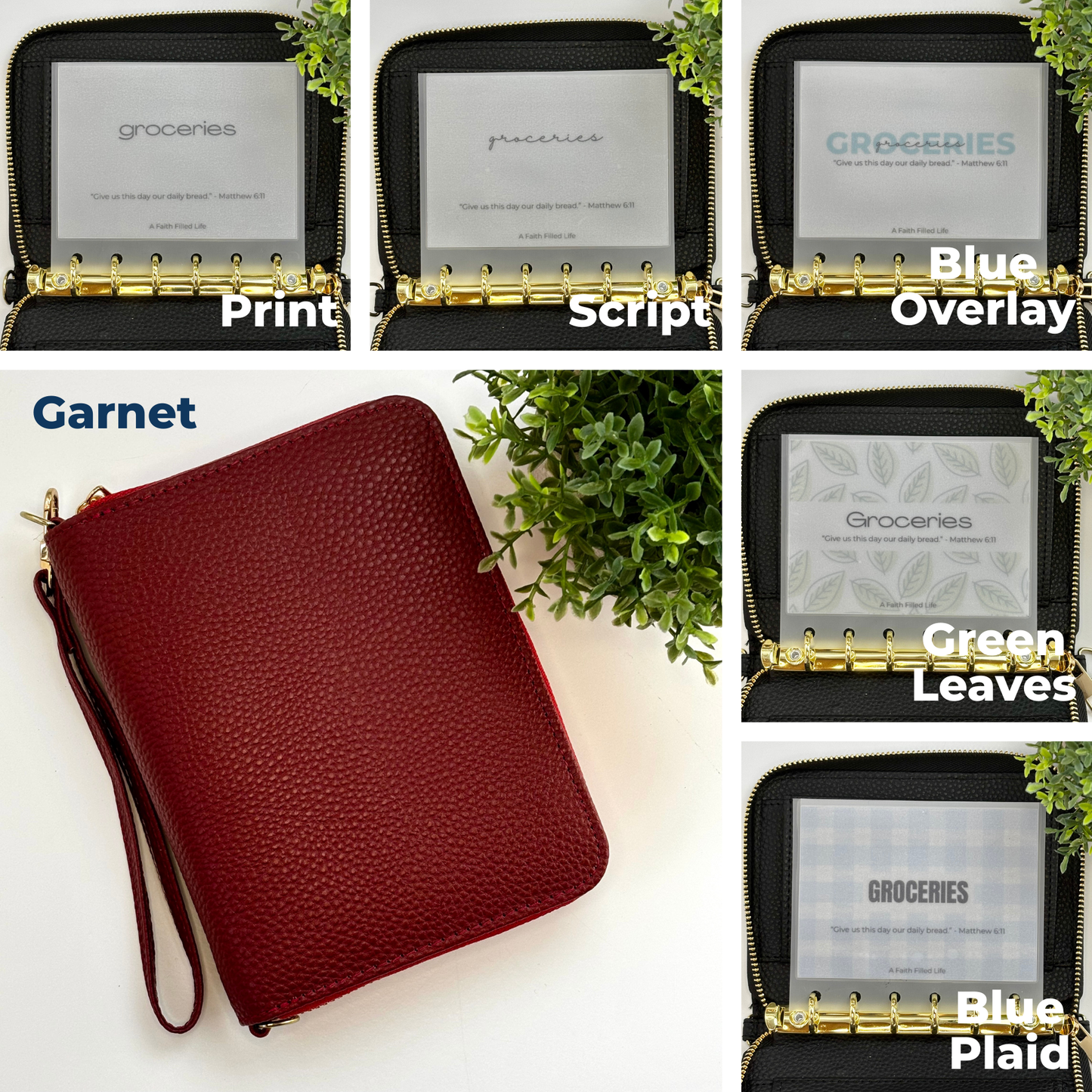 A7 Peace Collection Budget Wallet Starter Bundle (Includes 6 Cash Envelopes + Free Finance Guide)