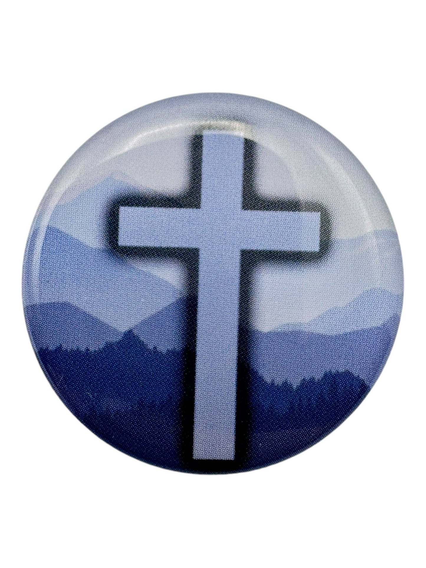 Tap To Pray™  - Prayer Tag Sticker - Blue Mountain Cross