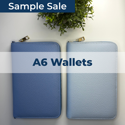 A6 Zipper Wallet - Pebbled Leather (Sample Sale)