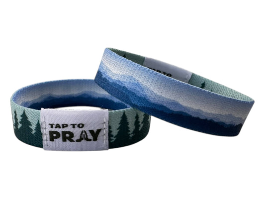 Tap To Pray™ Wristband - Mountains & Forests