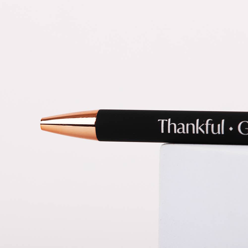 Gift Pen - Thankful, Grateful, Blessed - Black