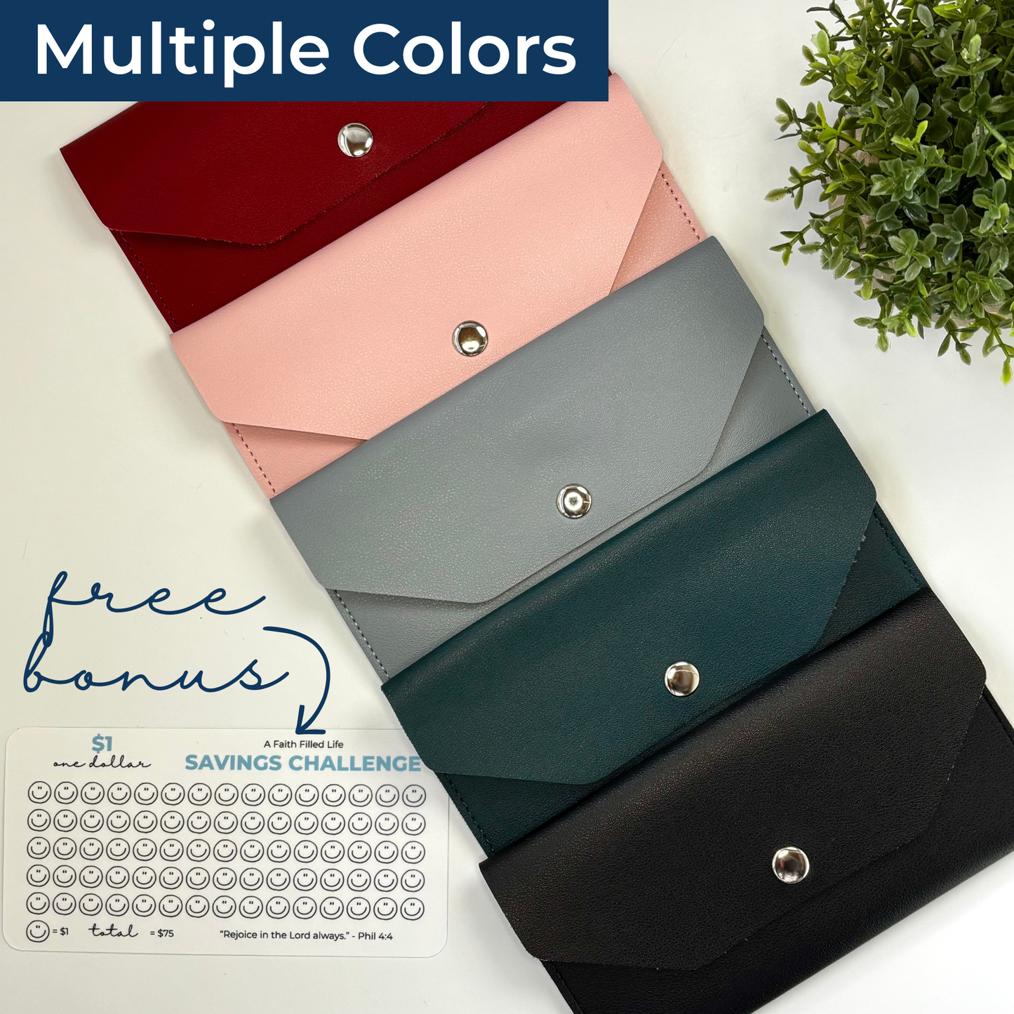 Money Pouch with Free Savings Challenge