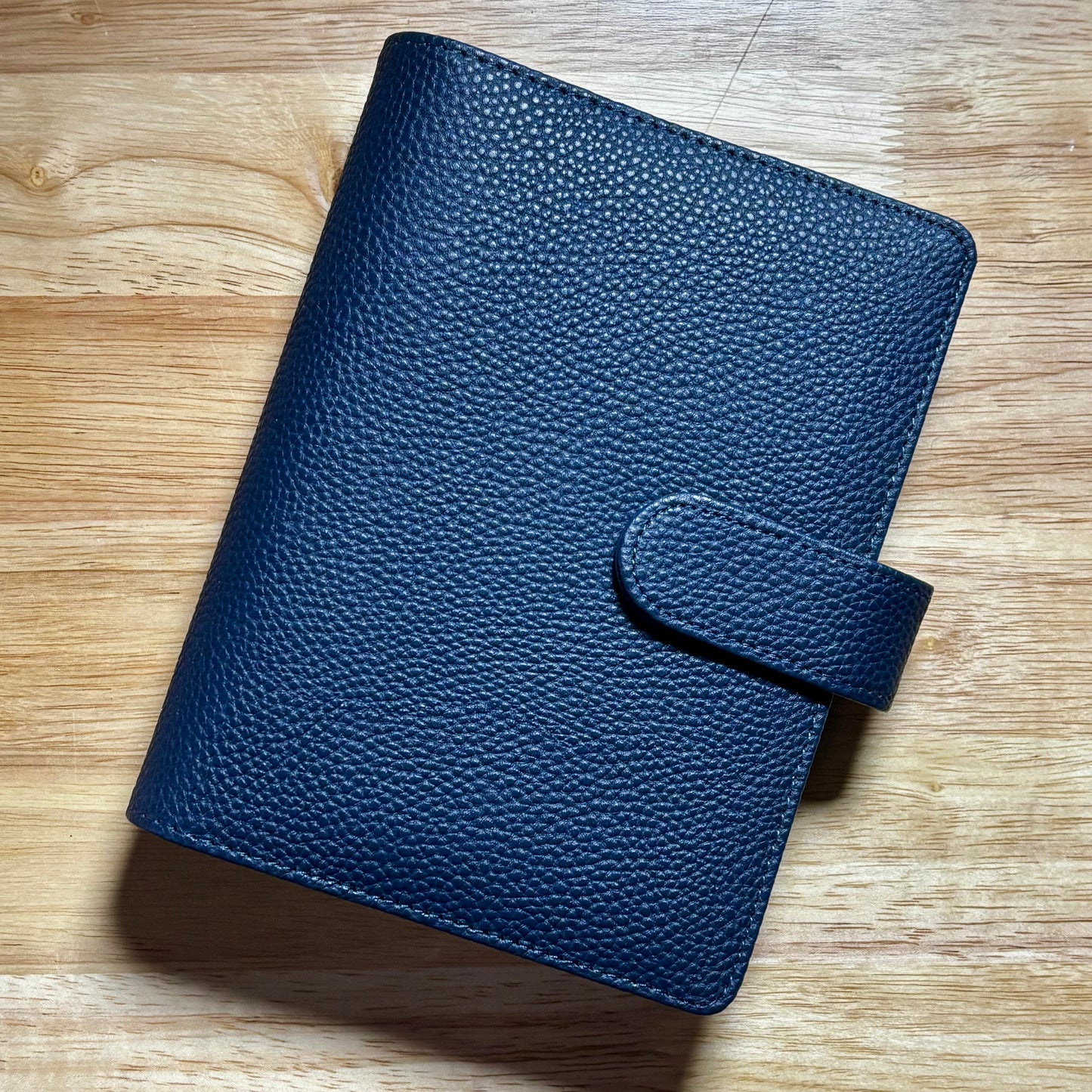 A6 Pebbled Leather Budget Binder