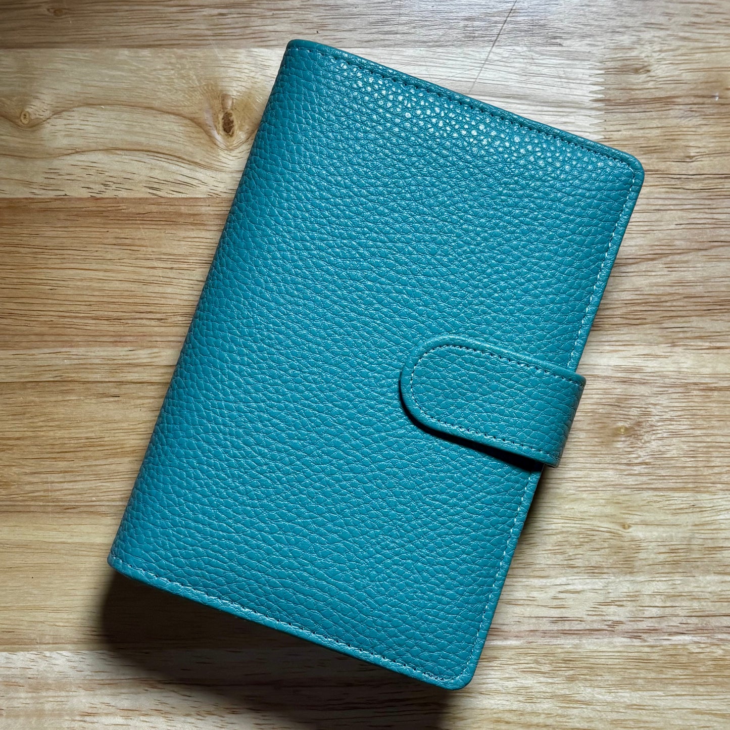 A6 Pebbled Leather Budget Binder