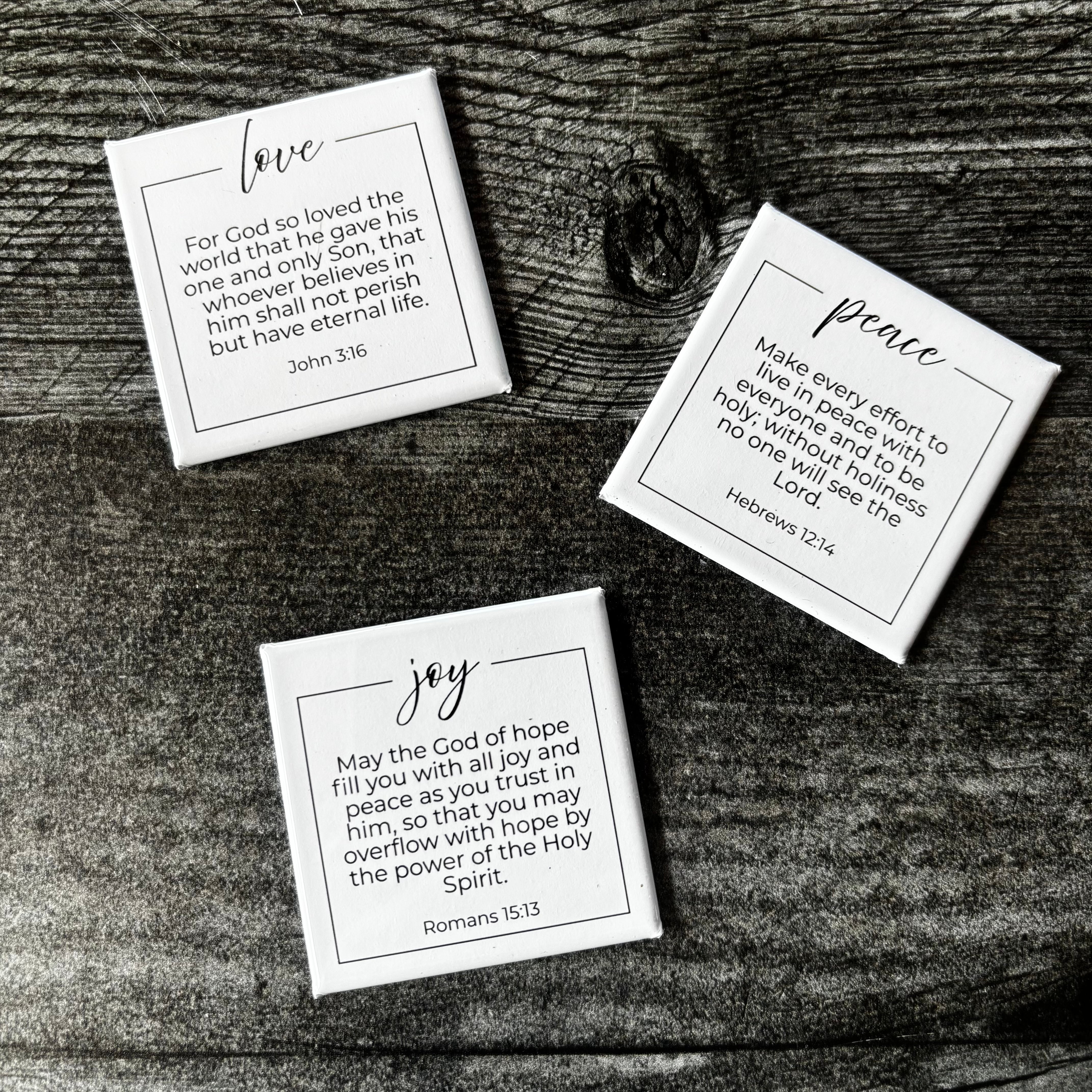 Love, Peace, Joy Magnet Trio