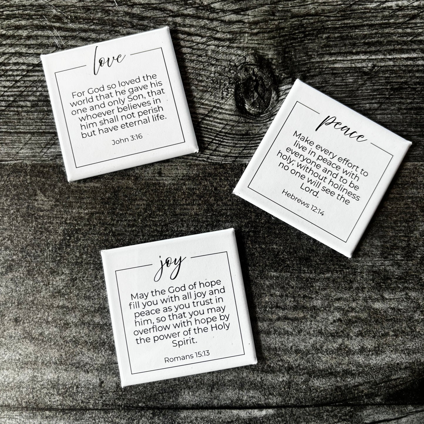 Love, Peace, Joy Magnet Trio