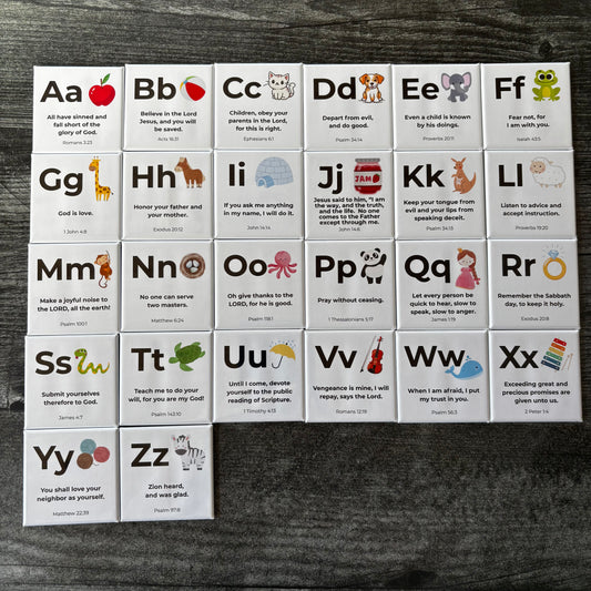 ABC Scripture Magnet Set