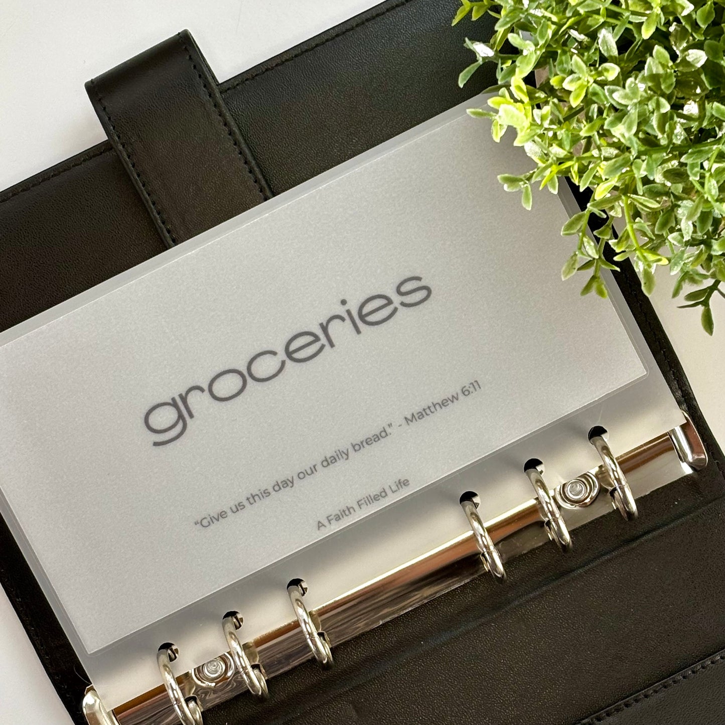 A6 Cash Envelopes – Set of 6 Starter Categories (Matte Vellum, Handmade)