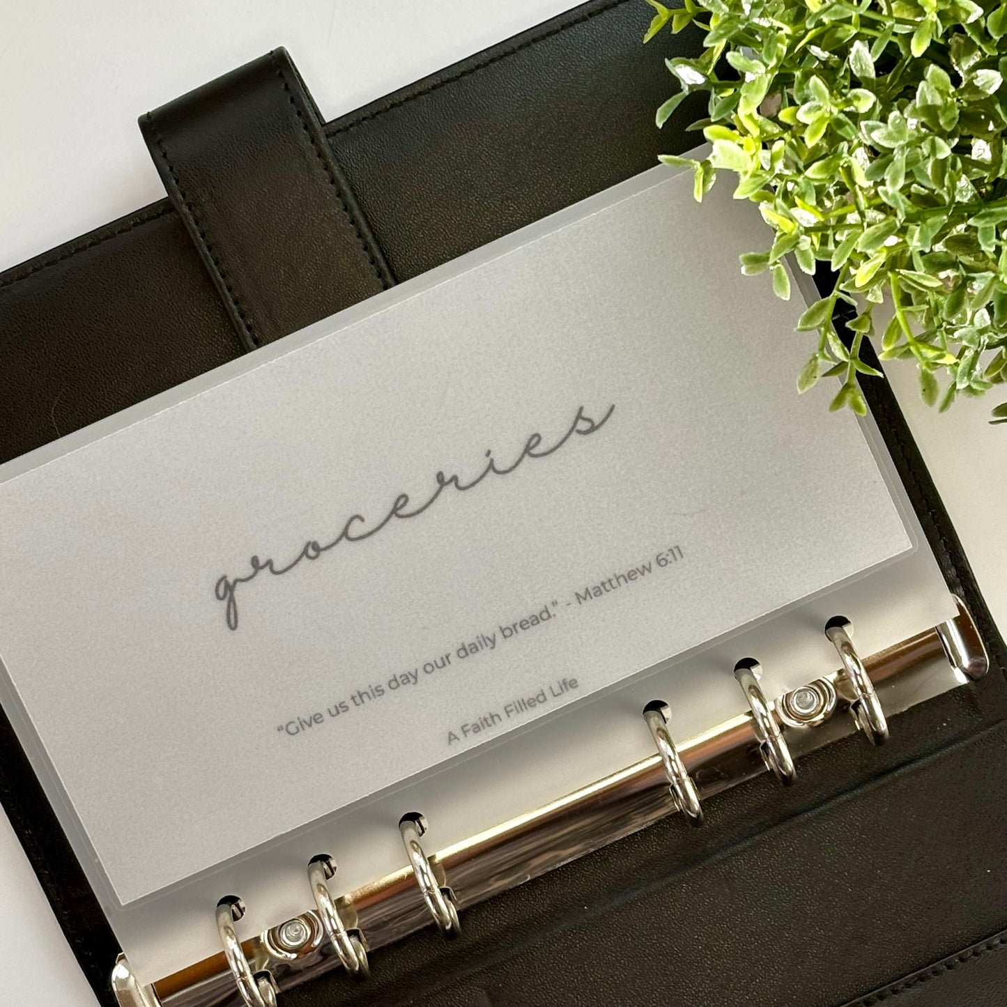 A6 Cash Envelopes – Set of 6 Starter Categories (Matte Vellum, Handmade)