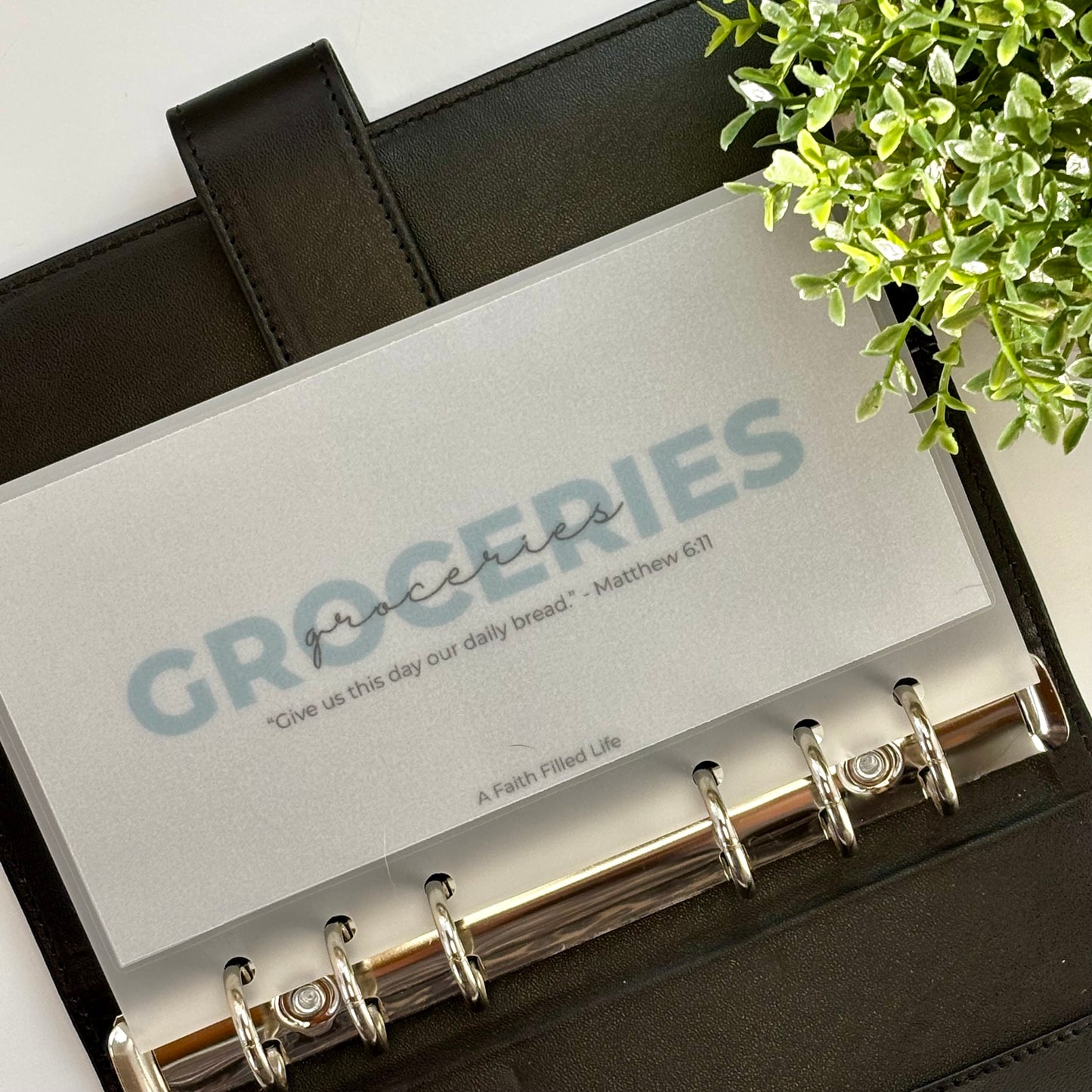 A6 Cash Envelopes – Set of 6 Starter Categories (Matte Vellum, Handmade)