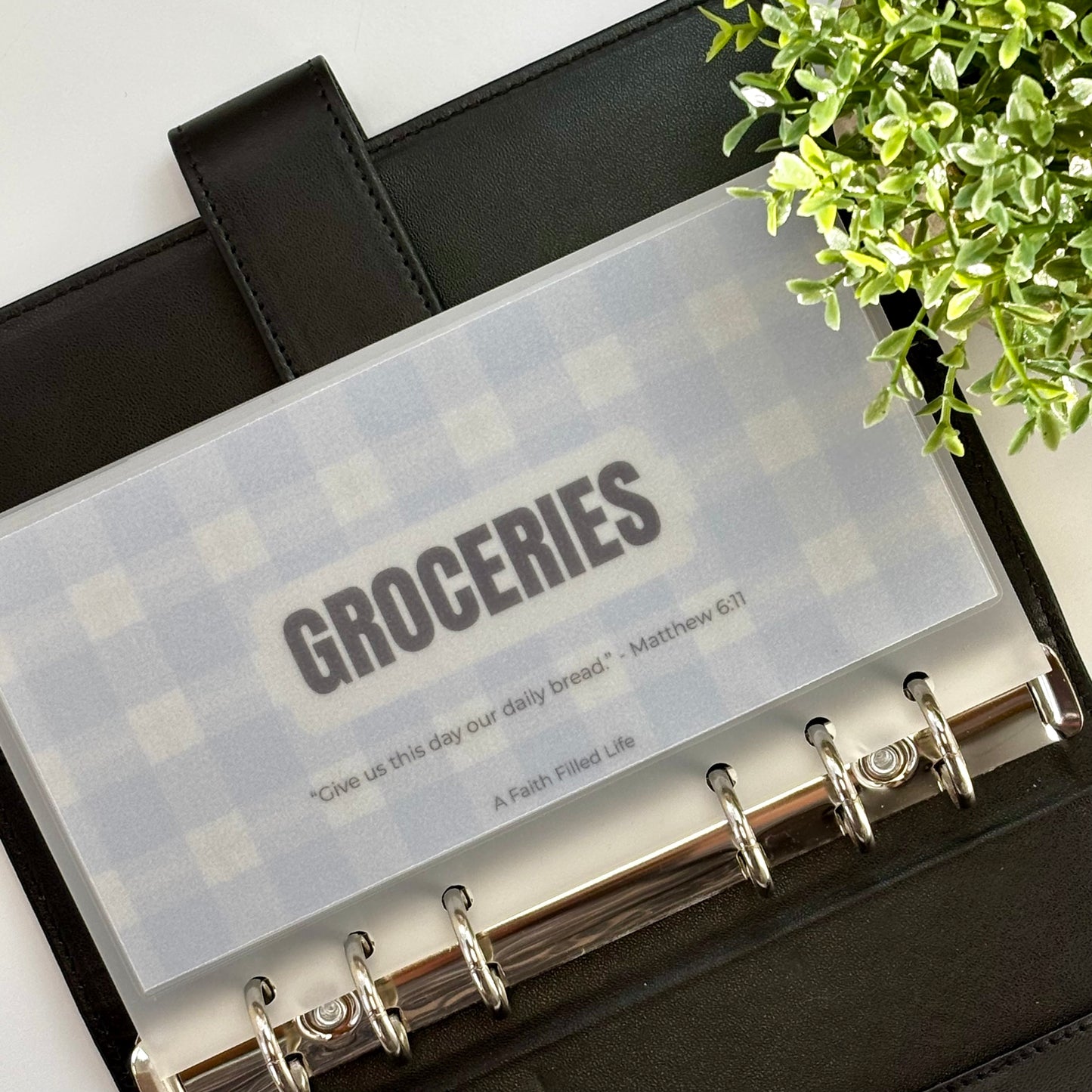 A6 Cash Envelopes – Set of 6 Starter Categories (Matte Vellum, Handmade)