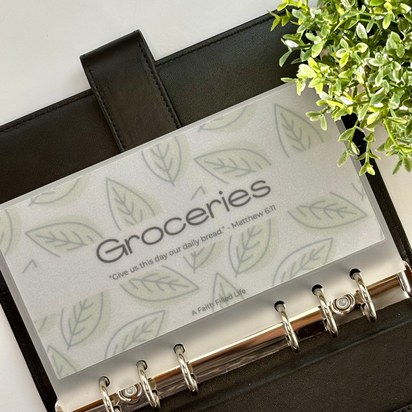 A6 Cash Envelopes – Set of 6 Starter Categories (Matte Vellum, Handmade)