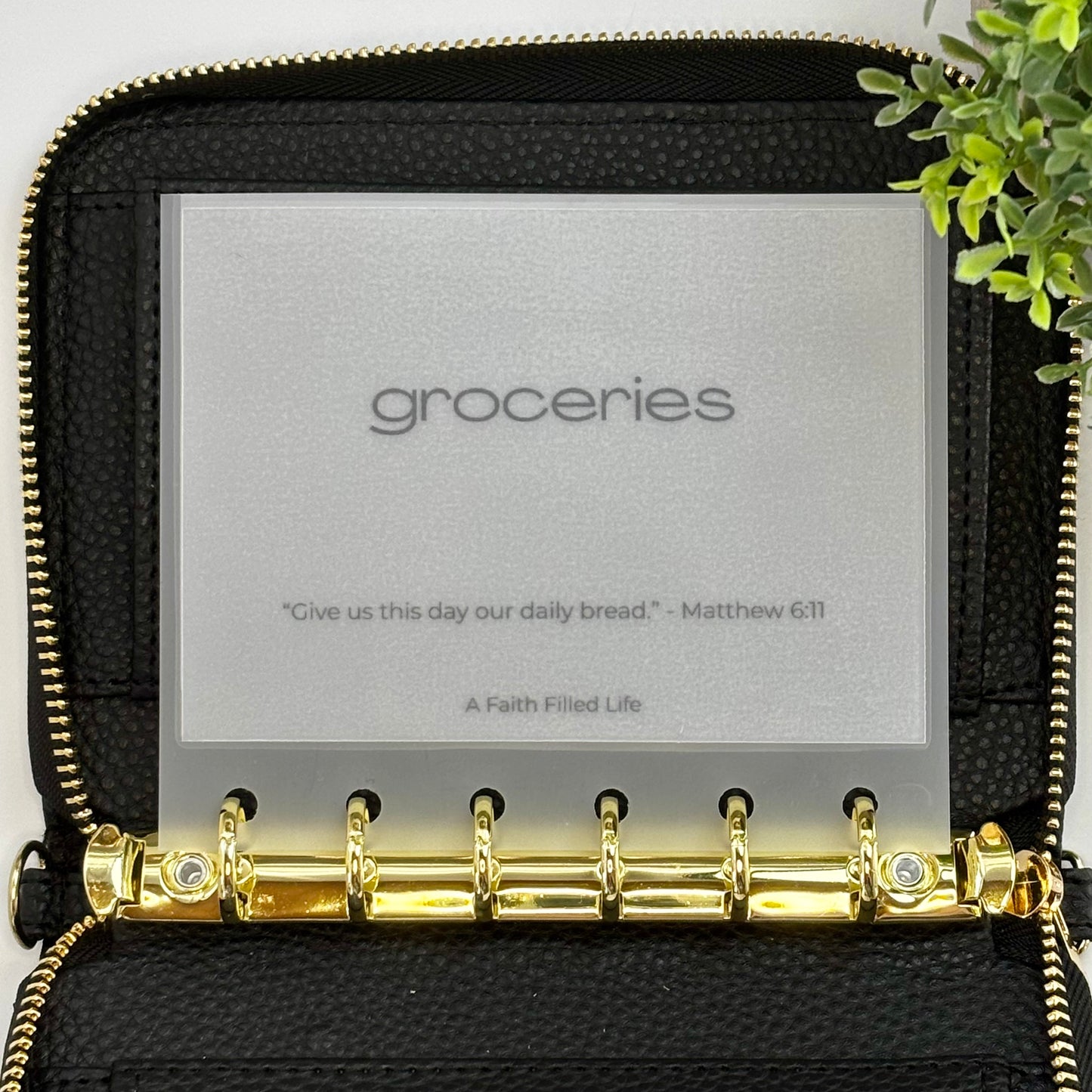 A7 Cash Envelopes – Set of 6 Starter Categories (Matte Vellum, Handmade)