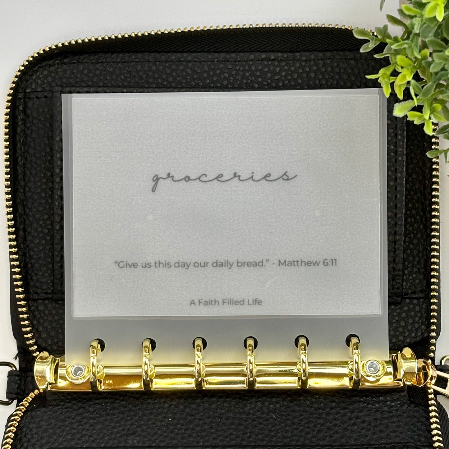 A7 Cash Envelopes – Set of 6 Starter Categories (Matte Vellum, Handmade)