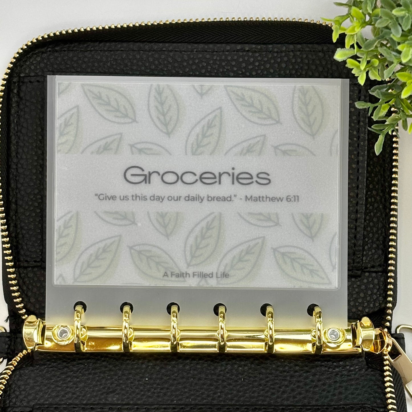 A7 Cash Envelopes – Set of 6 Starter Categories (Matte Vellum, Handmade)