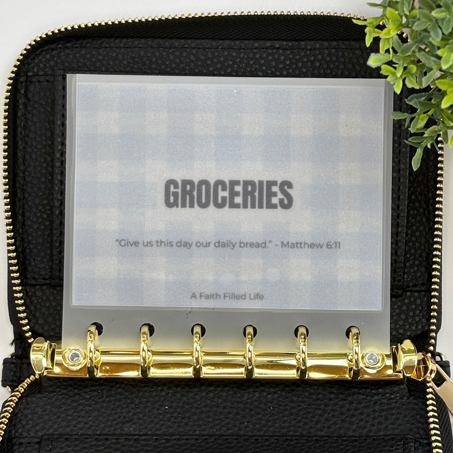 A7 Cash Envelopes – Set of 6 Starter Categories (Matte Vellum, Handmade)