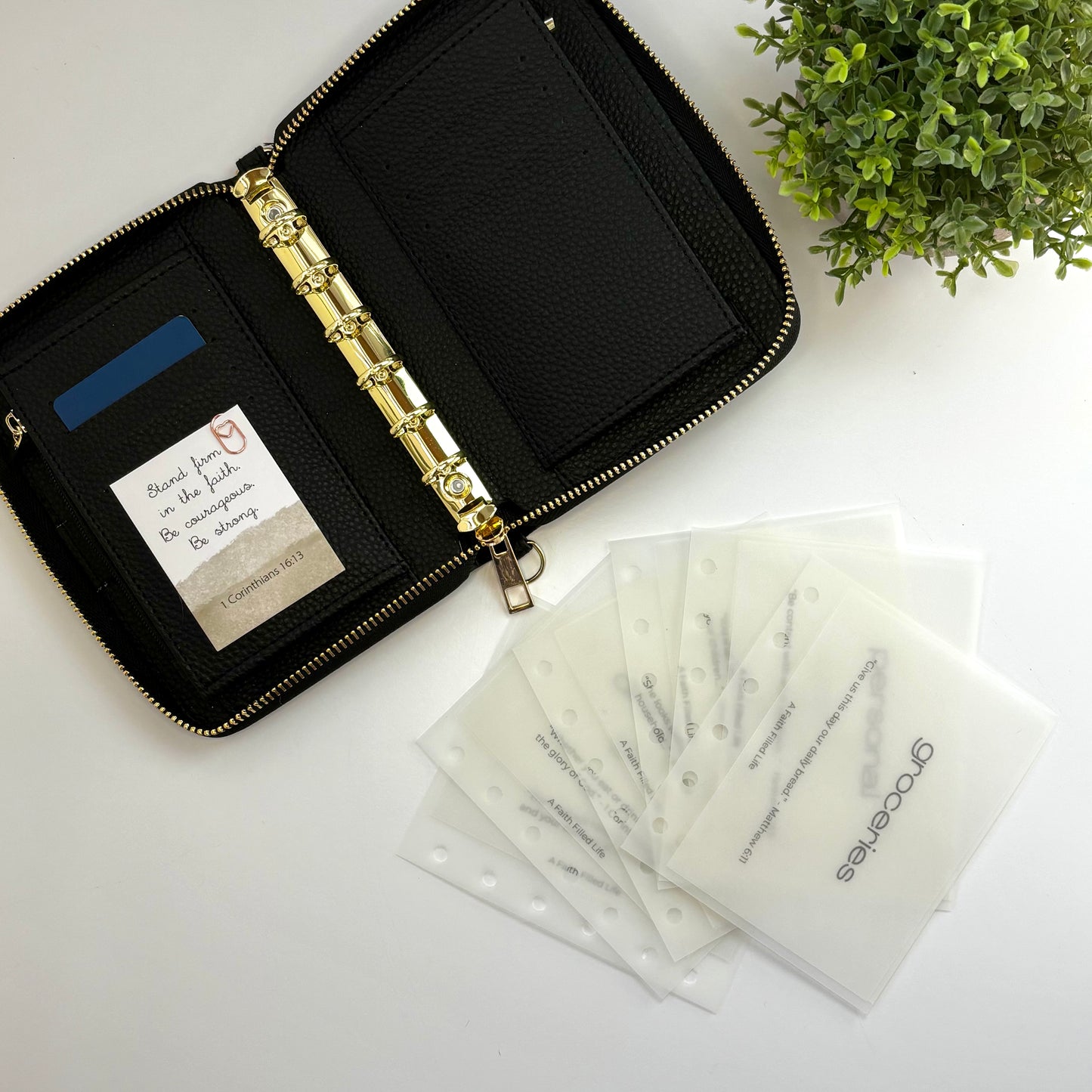 A7 Cash Envelopes – Set of 6 Starter Categories (Matte Vellum, Handmade)