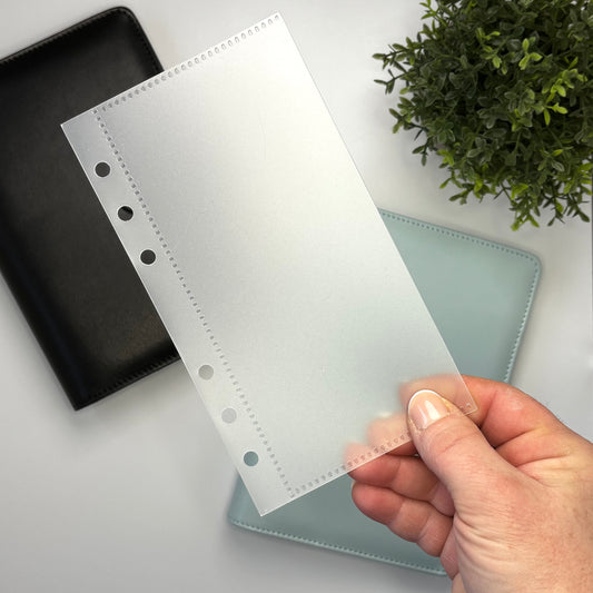 A6 Frosted Vinyl Cash Envelopes (Set of 6)