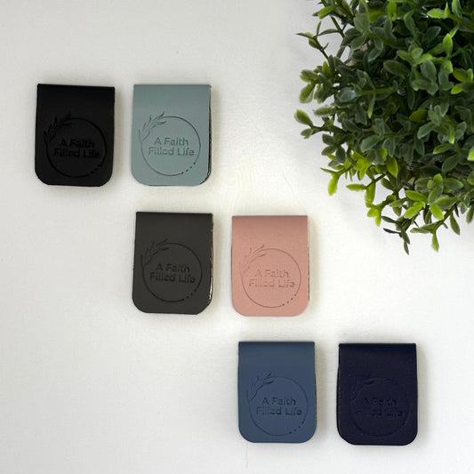 Leather Magnetic Bookmarks (Set of 2)