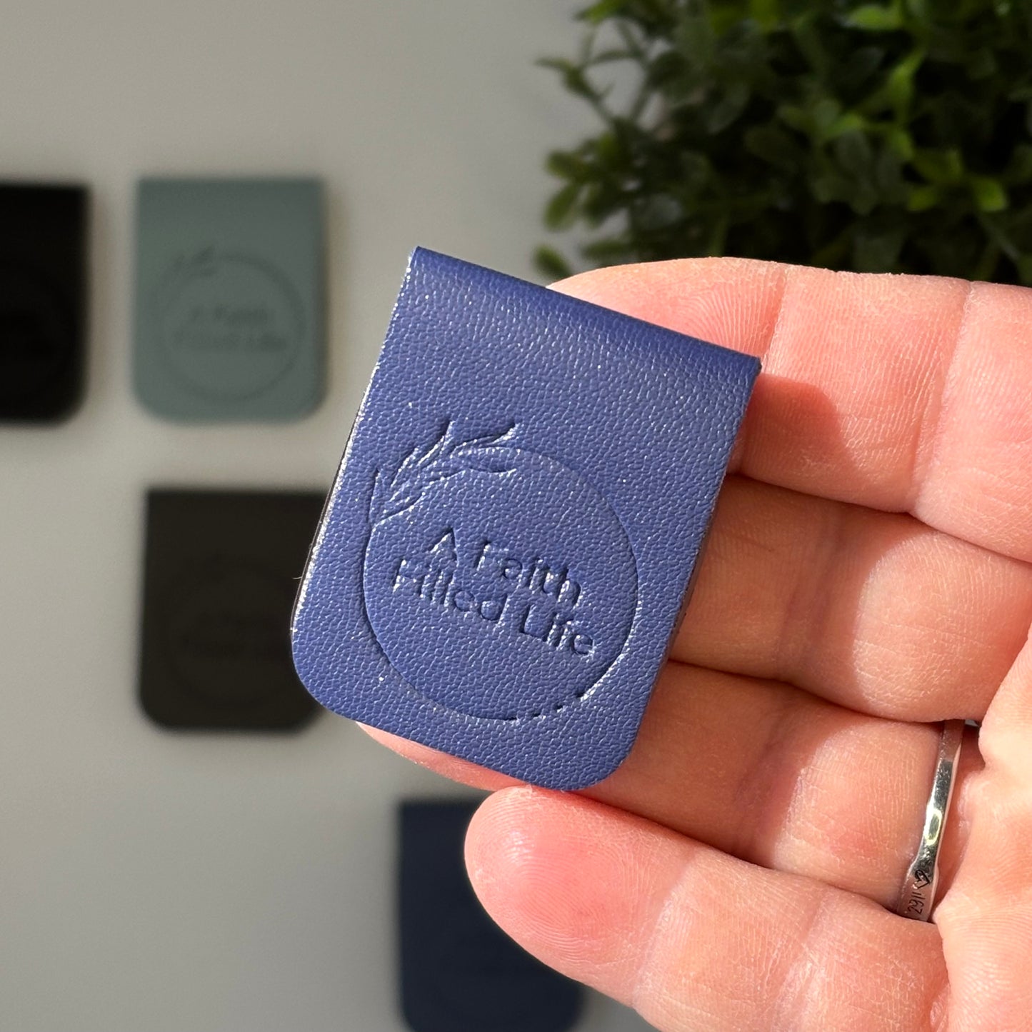 Leather Magnetic Bookmarks (Set of 2)