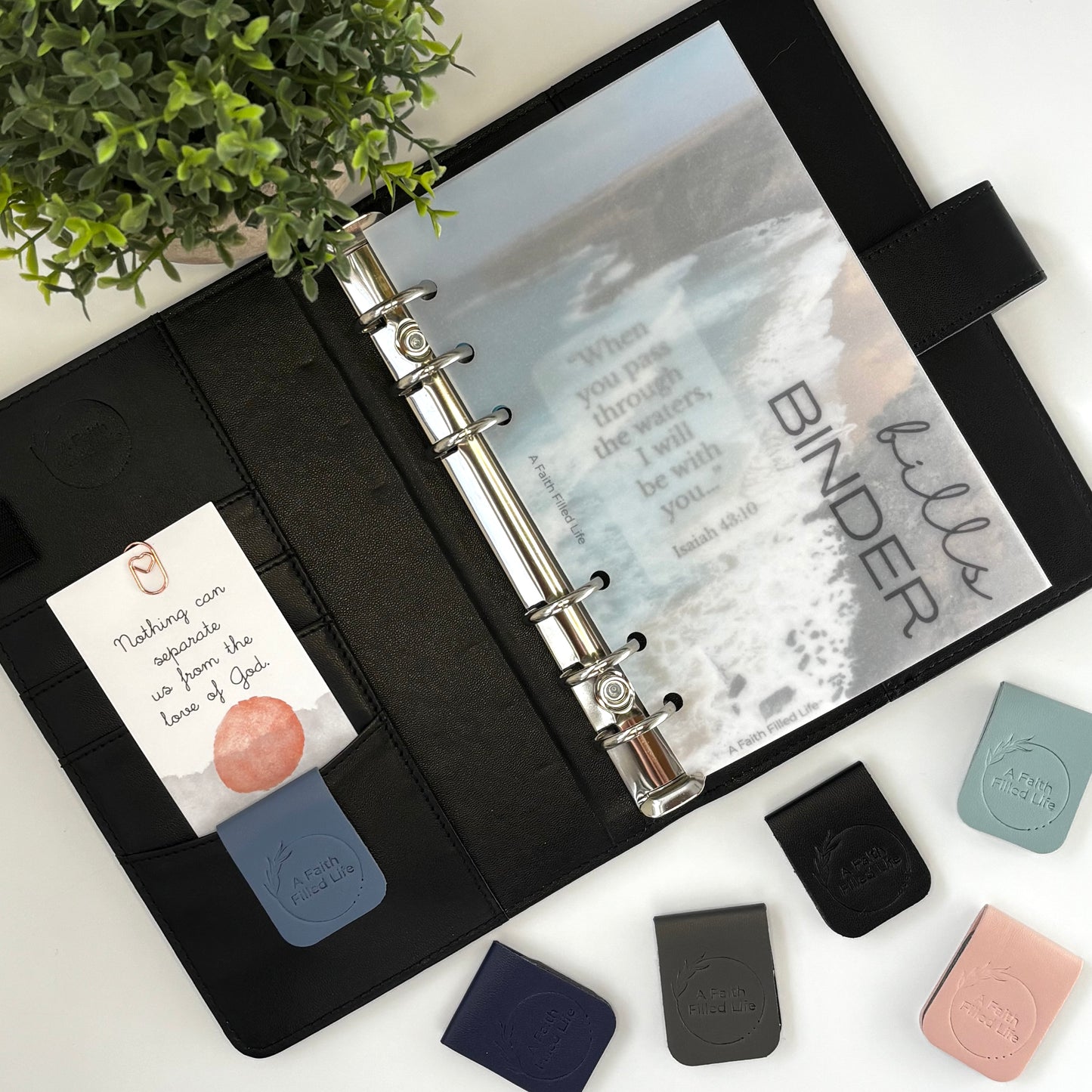 Leather Magnetic Bookmarks (Set of 2)