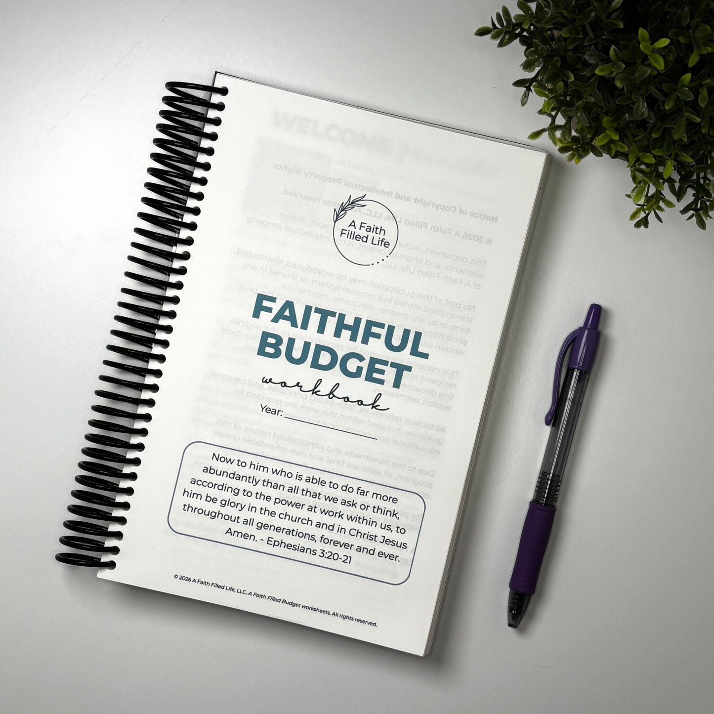 Faithful Budget Workbook - Faithful Collection