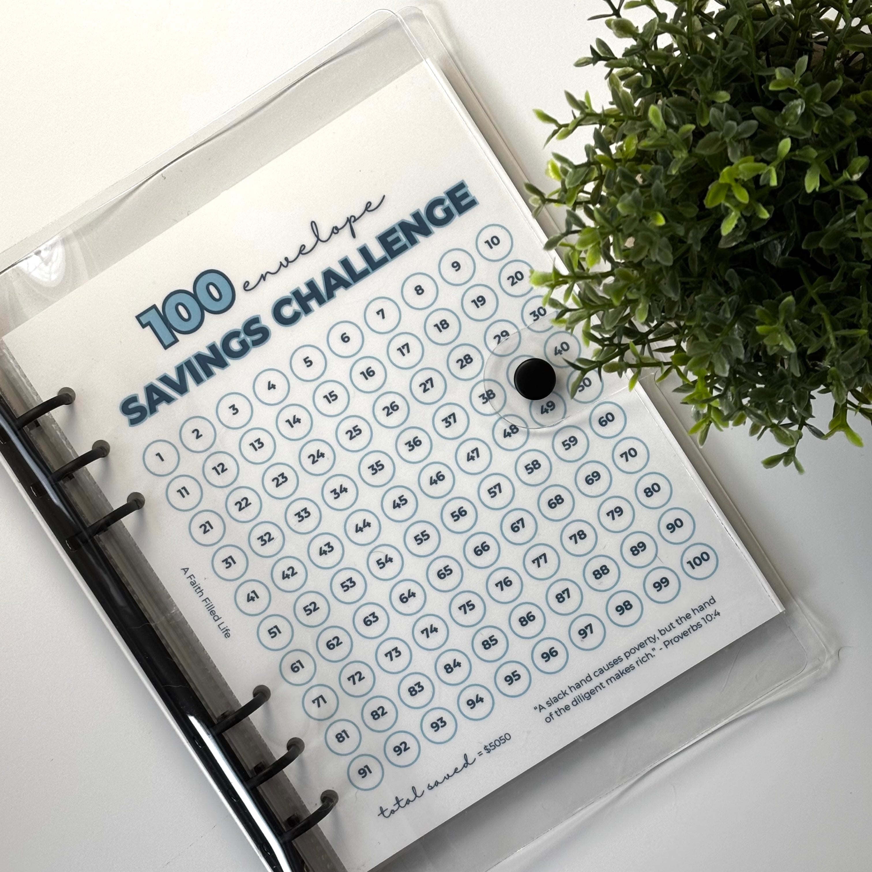 100 Envelope Savings Challenge Binder Set