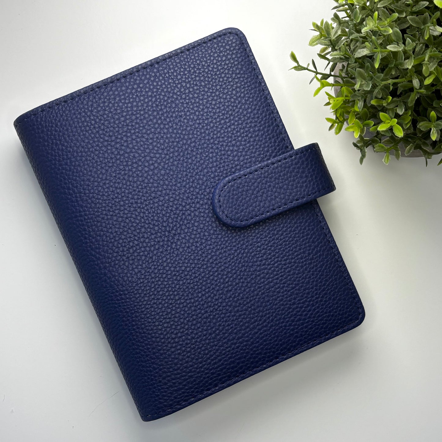 A6 Wide Budget Binder - Pebbled Leather (Sample Sale)