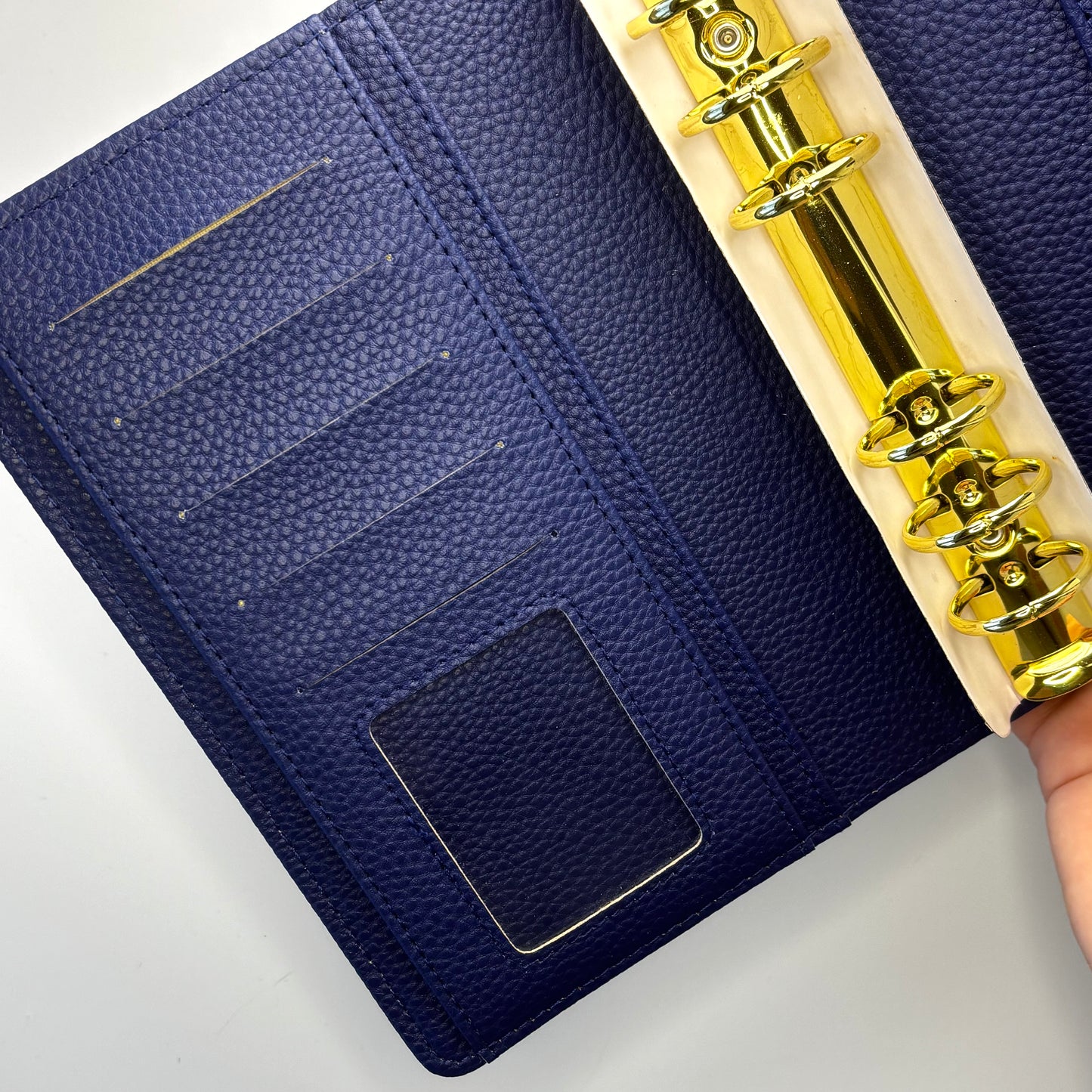 A6 Wide Budget Binder - Pebbled Leather (Sample Sale)