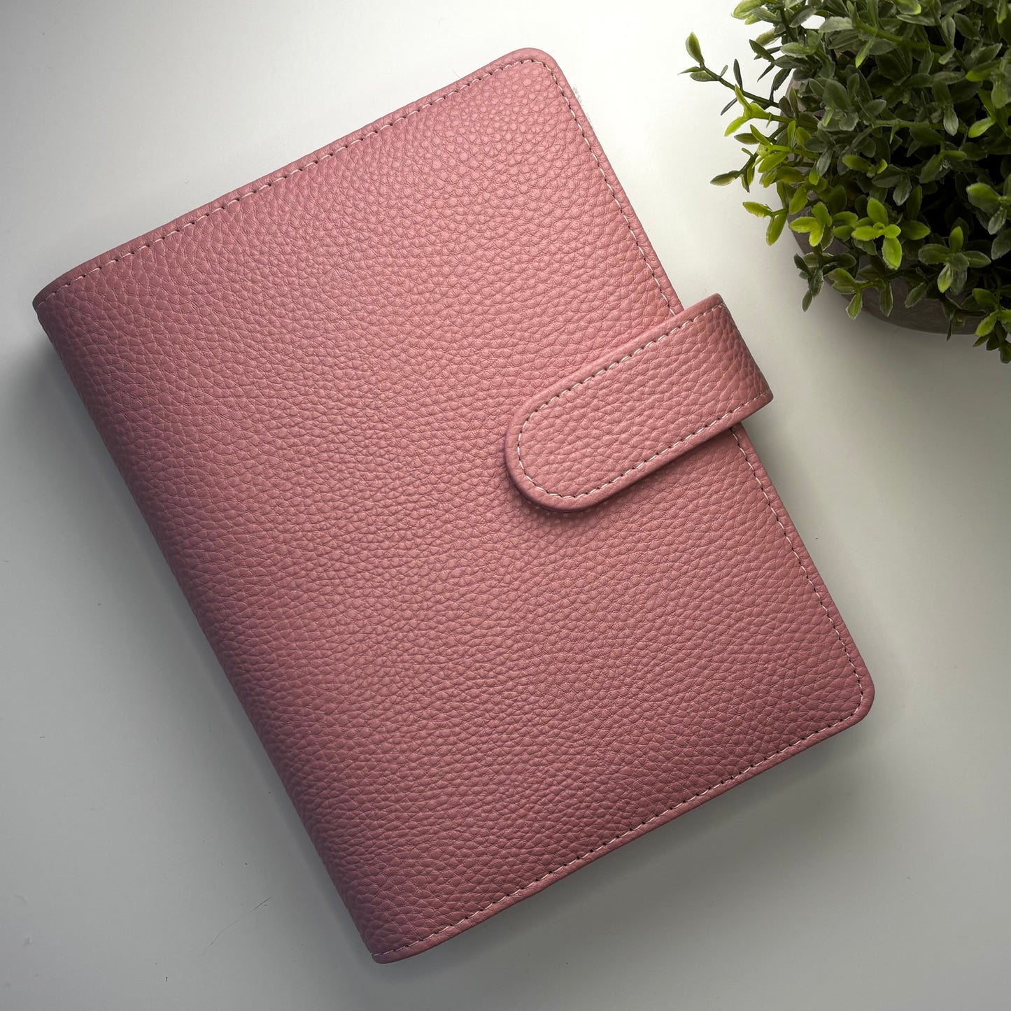 A6 Wide Budget Binder - Pebbled Leather (Sample Sale)