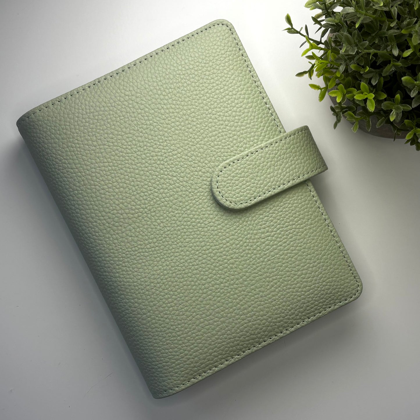 A6 Wide Budget Binder - Pebbled Leather (Sample Sale)