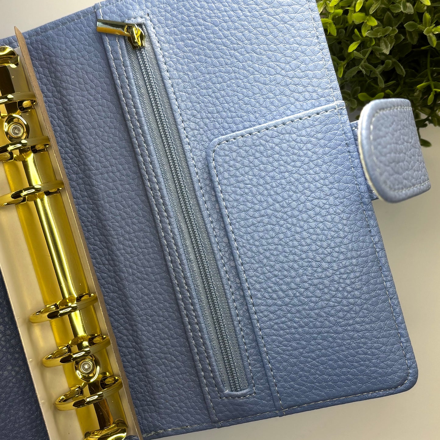 A6 Regular Budget Binder - Pebbled Leather (Sample Sale)