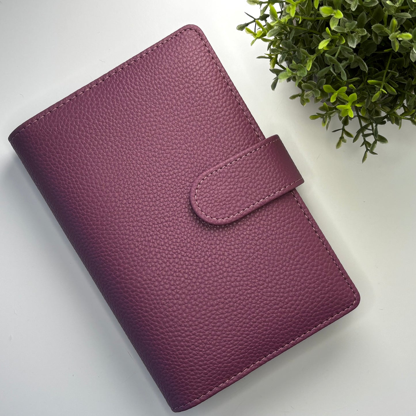 A6 Regular Budget Binder - Pebbled Leather (Sample Sale)