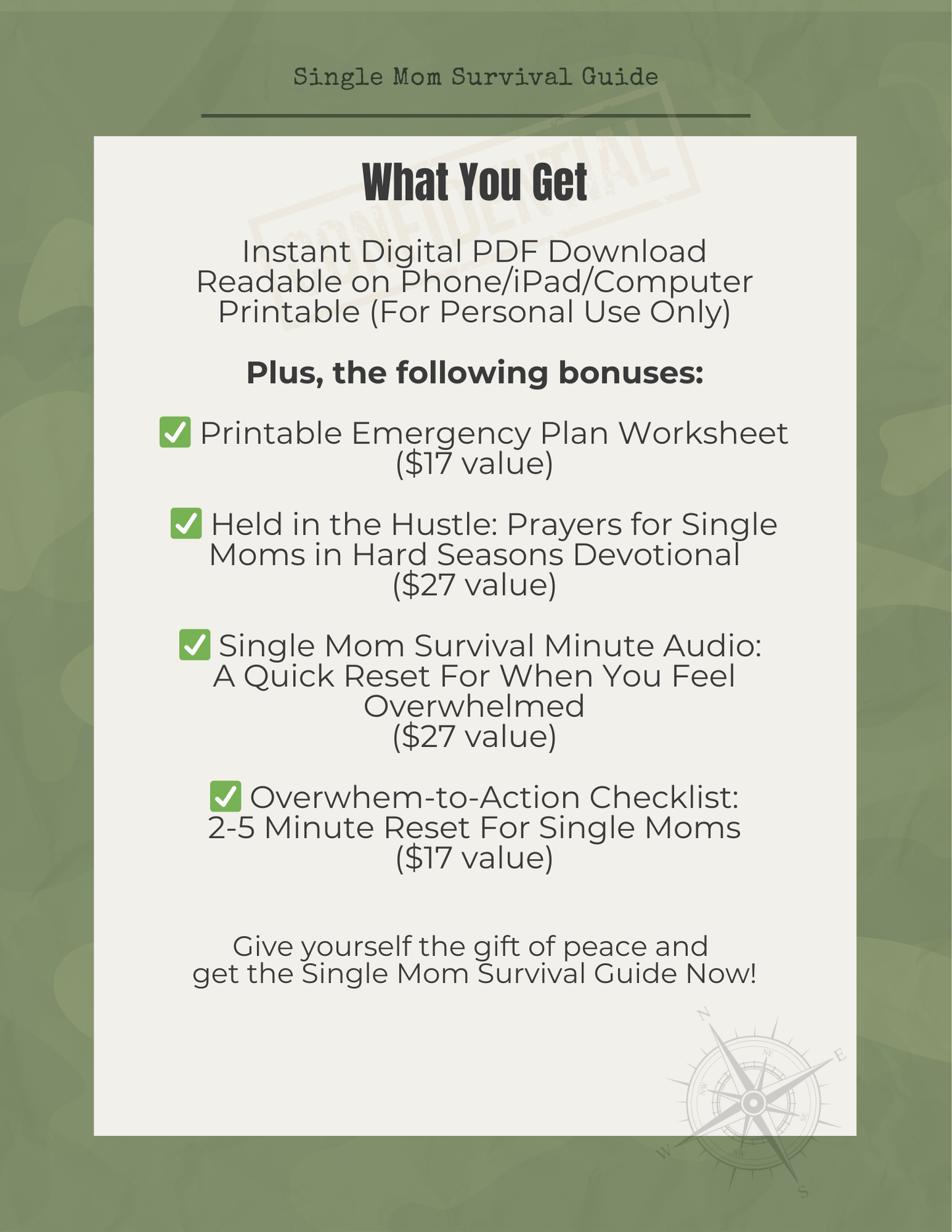 Single Mom Survival Guide Paperback Book