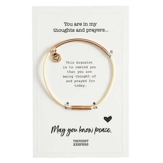 Thought Keepers Bracelet - Cream/Gold