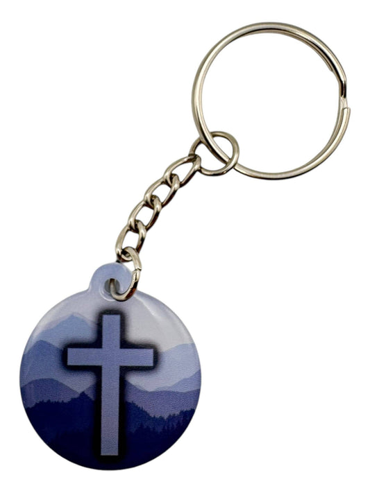 Tap To Pray™ - Prayer Tag Keychain - Blue Mountain Cross