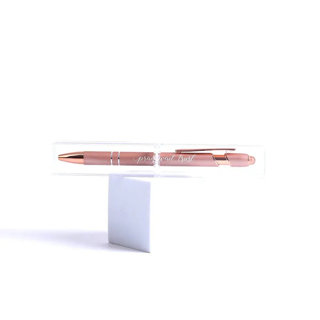 Gift Pen - Pray Wait Trust - Rose Gold