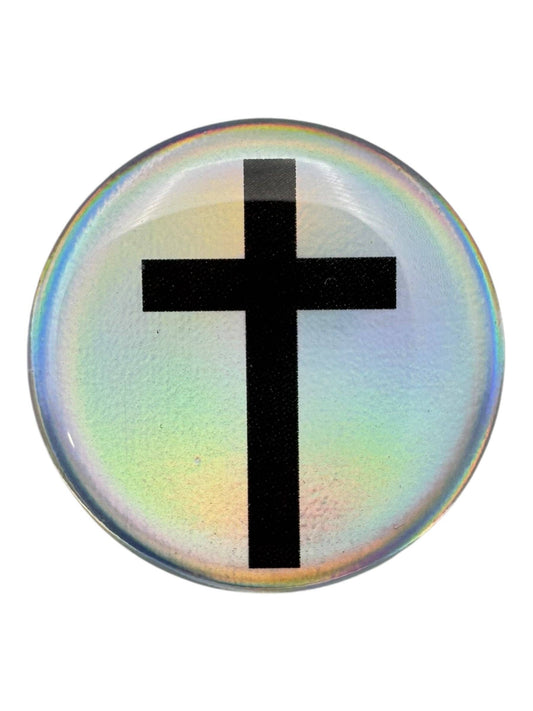 Tap To Pray™  - Prayer Tag Sticker - Crystal Cross
